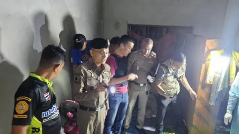 ล่าตัวชายโหด คว้าลูกซองจ่อหัวลูกเลี้ยงดับคาบ้าน หลังเข้าห้ามไม่ให้ทำร้ายแม่