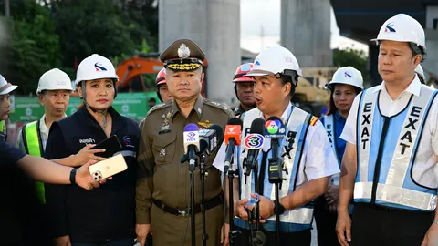 ผู้ว่าการ กทพ. ลงพื้นที่สังเกตการณ์สภาพการจราจร และเปิดทางเบี่ยงชั่วคราวเข้าด่านฯ ดาวคะนอง