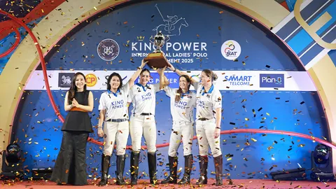 ทีมคิงเพาเวอร์คว้าชัยกีฬาขี่ม้าโปโลหญิง