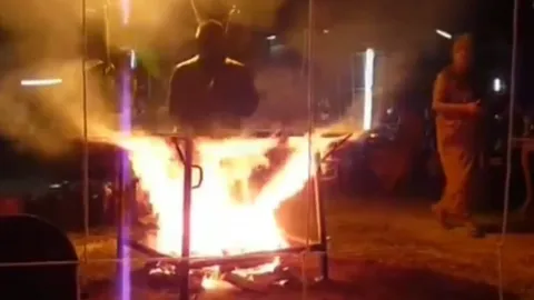 อาศรมของ "หลวงปู่เสือ" ปิดเงียบ หลังมีคลิปนั่งกระทะเดือด อ้างเป็นคลิปเก่า