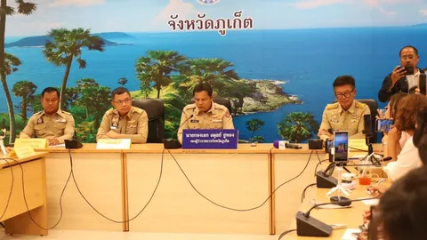 จังหวัดภูเก็ต ตั้งโต๊ะแถลง สั่งหยุดการเรียนการสอนเด็กพม่า ส่วนปมสลัม 3,600 ตั้งกก.สอบ