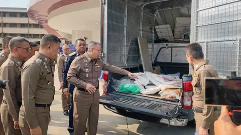 สกัดยาบ้าลอตใหญ่ "2 ล้านเม็ด" ขนลงใต้ ซุกมาในกระบะตู้ทึบ จนมุมที่สมุทรสาคร