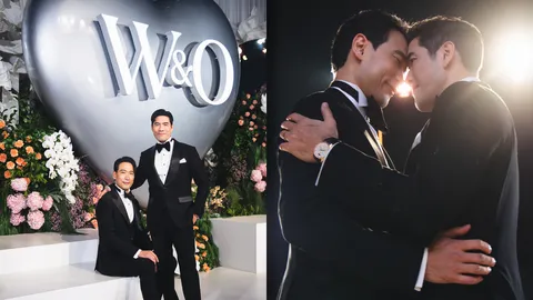วู้ดดี้-โอ๊ต ควงคู่ฉลองวิวาห์สุดอบอุ่น ภายใต้คอนเซปต์ WANDOLAND OF LOVE