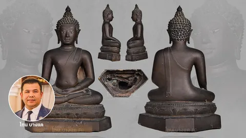 พระเชียงแสนอายุ 700 ปี ผิวเดิม ในอดีตพบตามบ้านราชการขุนนางผู้ใหญ่ 