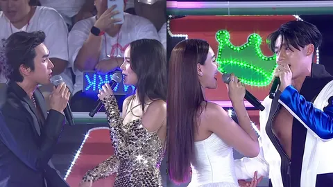 เปิดโมเมนต์ 2 คู่สุดหวาน ณเดชน์-ญาญ่า และ หมาก-คิม โชว์ปิดท้ายงานบอลช่อง 3