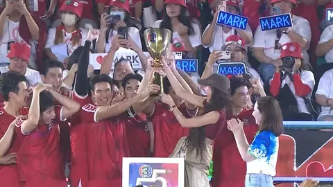 ประมวลภาพงานฟุตบอลช่อง 3 ปีนี้สนุกสุดฟิน ทีมสีแดงคว้าถ้วนมาครอง