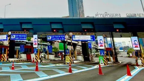 พรุ่งนี้ 31 มี.ค. พร้อมเปิดให้บริการ "ด่านดินแดง" ทั้งขาเข้า-ออก ตามปกติ