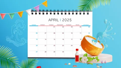 เช็กวันหยุดยาวเดือนเมษายน เริ่มเมื่อไหร่ คนอยากพักฮีลใจลาช่วงไหนดี