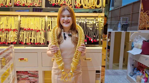 สนใจไหม ร้านทองสวนกระแส ทำสร้อยทองเส้นยักษ์ หนัก 7 กก. มูลค่า 23 ล้าน