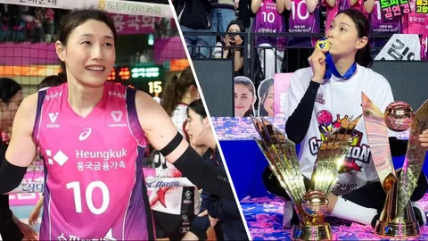 ราชินีวอลเลย์บอล "คิม ยอน-คยอง" ประกาศอำลาสนามอย่างยิ่งใหญ่ พา ฮึงกุกซึงมยอง คว้าแชมป์ส่งท้าย