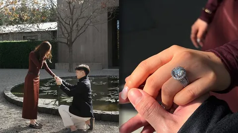 อ้าย สรัลชนา นักแสดงสาวถูกแฟนนักธุรกิจคุกเข่าขอแต่งงาน แหวนเพชรเม็ดใหญ่มาก