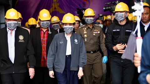 นายกฯ สวมหมวกนิรภัยชมเผายาเสพติดของกลางล็อตใหญ่ 27 ตัน