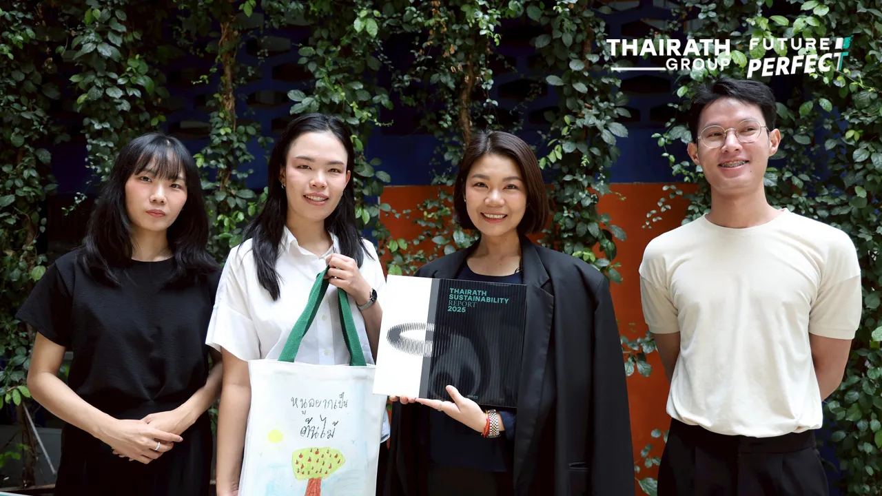 ผู้บริหารไทยรัฐกรุ๊ป พบ ธนาภรณ์ อ้อยอิสรานุกุล เพื่อมอบ “Thairath Sustainability Report 2025”
