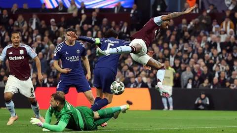 ผลบอล แอสตัน วิลล่า เศร้า เปิดรังเฉือน เปแอสเช แต่ตกรอบ 8 ทีม UCL