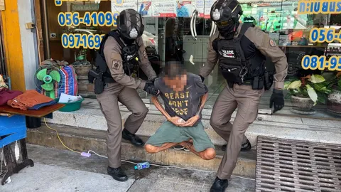 หิ้วไปทั้งที่นั่งขัดสมาธิ "นิคมือไฟ" ตัวตึงชัยนาท เมาป่วนจนชาวบ้านกลัว