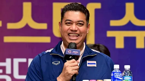 "โค้ชอ๊อต" เผยเป้าหมาย "วอลเลย์บอลหญิงไทย" กับสื่อเกาหลีใต้ 