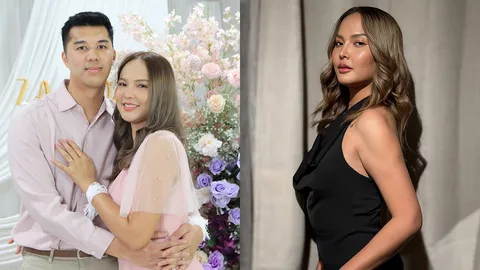 คนร่วมยินดี เอิ้นขวัญ วรัญญา นักร้องลูกทุ่ง 100 ล้านวิว เข้าพิธีหมั้นเรียบง่าย