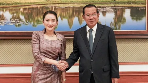 ‘อิ๊งค์’ เยือนกัมพูชา ครบ 75 ปี มิตรภาพ 2 ประเทศ ร่วมลงนามเอ็มโอยู 7 ฉบับ หารือสมเด็จฯฮุนเซน