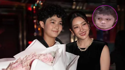 น้องเมลิค วันเฉลิมลูกแม่ลำยอง โตแล้วหล่อมาก หอบดอกไม้ยินดี นุ่น วรนุช