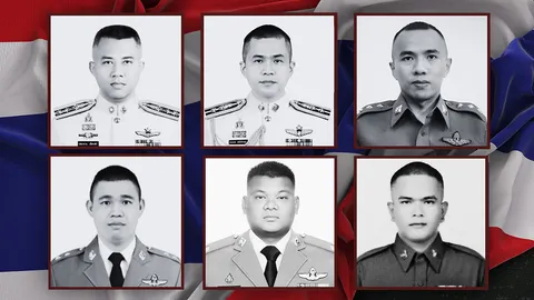ปูนบำเหน็จยศ "พล.ต.อ. - จ.ส.ต." 6 ตำรวจกล้า เสียชีวิตจากเหตุเครื่องบินตกทะเล