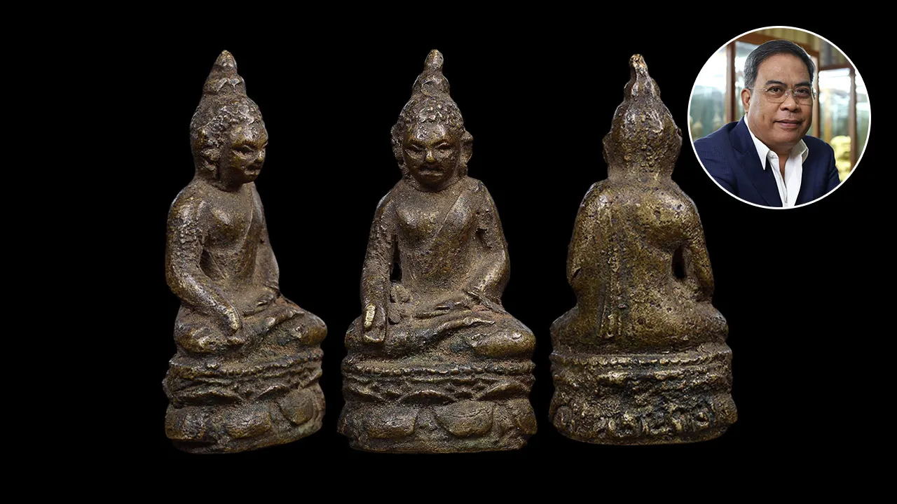 พระกริ่งไพรีพินาศ พิมพ์บัวเหลี่ยม ปี 2495 วัดบวรนิเวศวิหาร 3.5 แสนบาท