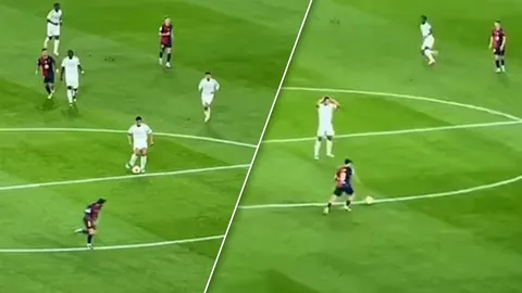 คลิปไวรัล! "เบลลิงแฮม" เสียบอลแต่ยืนนิ่ง! ปล่อย "เปดรี" พังประตูมาดริด (คลิป)