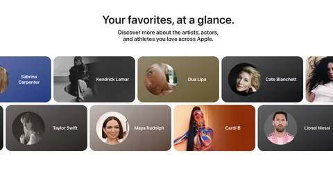 Apple เปิดตัว Snapshot เว็บไซต์สำหรับติดตามศิลปิน, นักแสดง และนักกีฬา