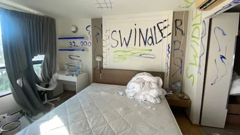 ปล่อยคอนโดให้เช่า นักท่องเที่ยวยูเครนละเลงห้องเละ ทิ้งกุญแจในถังขยะ