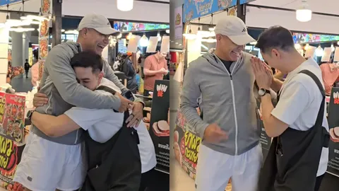 แอมป์ พีรวัศ ยกมือไหว้สามีนางเอกดัง ช่วยเหมาขนมปัง จะได้รีบกลับบ้านไปหาลูก