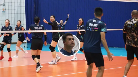"โค้ชอ๊อต" ติวเข้ม "วอลเลย์บอลหญิงไทย" หวังชนะ "โปแลนด์" เปิดVNL2025 