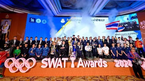 กึกก้อง “สมเกียรติ” นักบิดโมโตจีพี คว้ารางวัลเกียรติยศ “นักกีฬาอาชีพชายยอดเยี่ยม” 3 ปีซ้อน
