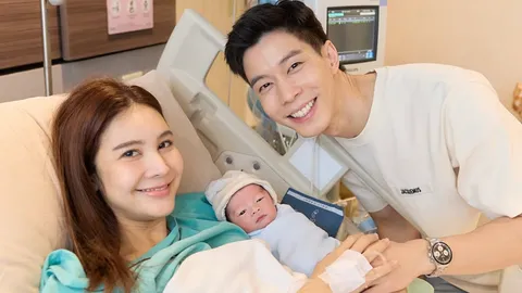 แบม ปีติภัทร แฮปปี้ กวาง ช้องมาศ คลอดลูกชาย ต้อนรับสมาชิกใหม่บ้านคูตระกูล