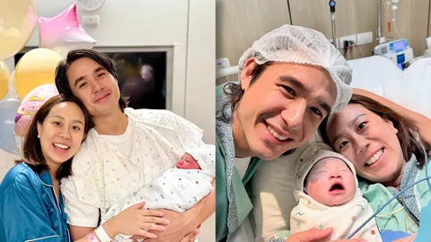 นิว ชัยพล เผยภาพแรกหลัง เมษา คลอดลูกสาวแบบฉุกเฉิน เพื่อนดารายินดีแน่น
