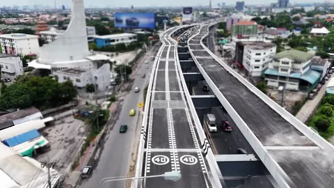 เปิดแล้ว "สะพานข้ามคลองมหาสวัสดิ์" ฝั่งขาเข้ากรุงเทพฯ ใช้เต็มระบบ 20 มิ.ย.นี้