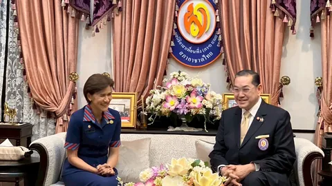 สมาคมแม่บ้านกองทัพไทย มอบเงินสมทบทุนมูลนิธิอาสาเพื่อนพึ่ง (ภาฯ)