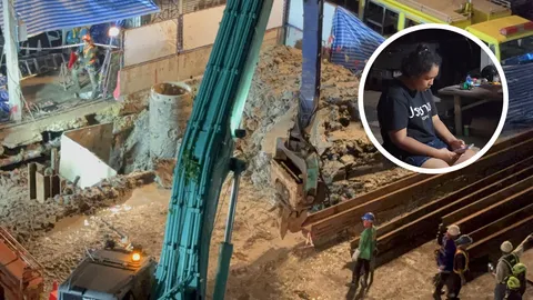 สาวเผยลางสังหรณ์ ก่อนแฟนหนุ่มตกหลุมเสาเข็ม หวังปาฏิหาริย์ให้รอดชีวิต