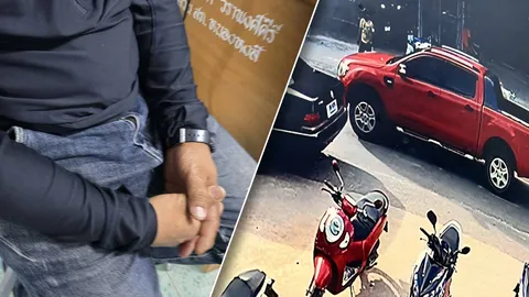 จับหนุ่มฉี่ม่วงขับกระบะขโมยรถมอเตอร์ไซค์ จุกอกเห็นน้ำตาเมีย-สงสารลูก