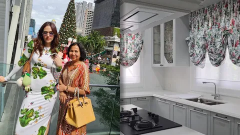  ยายหนิง เปิดภาพห้องครัวใหม่ที่เพิ่งสร้างเสร็จ แค่ผ้าม่านก็ไม่ธรรมดาแล้ว