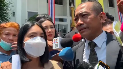 "กระติก" ไม่ตอบสัมภาษณ์สื่อ หลังศาลตัดสินยกฟ้อง "คดีแตงโม"