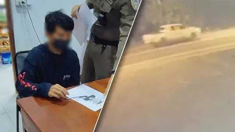 ที่แท้ตำรวจจริง ปมชายฉกรรจ์อุ้มหนุ่มจอดรถแวะฉี่ข้างทาง รีดเงิน 2 หมื่น อ้างเมาแล้วขับ