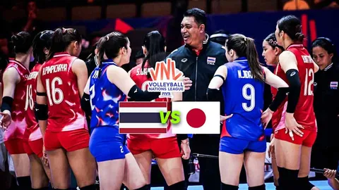 ช่องทางถ่ายทอดสด วอลเลย์บอลหญิงทีมชาติไทย VS ญี่ปุ่น VNL 2025  สัปดาห์ 2 นัด 1