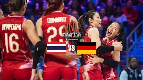  ช่องทางชมสด วอลเลย์บอลหญิงทีมชาติไทย พบ เยอรมนี VNL 2025 สัปดาห์ 3 นัด 2