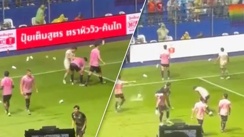 เกิดอะไรขึ้น “แฟนบอลลำพูน” ปาแก้วใส่ “นักเตะบุรีรัมย์” ก่อนชวดแชมป์ ลีก คัพ 2024-25 (คลิป)
