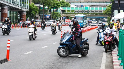 รัฐบาลย้ำตั้งแต่วันนี้ มอเตอร์ไซค์ไม่สวมหมวกกันน็อกปรับ 2 พัน คนซ้อนคูณ 2