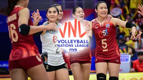 โปรแกรม วอลเลย์บอลหญิง "VNL 2025" วันที่ 4 มิ.ย. 