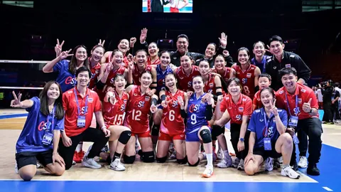 โปรแกรม วอลเลย์บอลหญิง "VNL 2025" วันที่ 5 มิ.ย. 