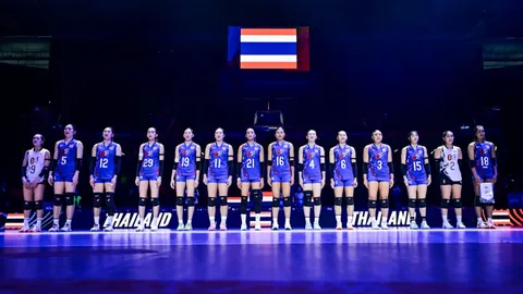 โปรแกรม วอลเลย์บอลหญิง "VNL 2025" วันที่ 6 มิ.ย. 
