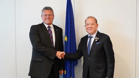“รมว.พาณิชย์” ถก กรรมาธิการยุโรปฯ เร่งปิดดีล FTA ไทย-EU ในสิ้นปีนี้