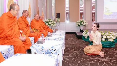 เจ้าคุณพระสินีนาถ ผู้แทนพระองค์ ไปในพิธีเปิดโครงการ "เรือหลวงแห่งธรรมสู่การตื่นรู้ ยุโรป”
