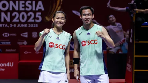 บาส-เฟม พ่ายคู่ฝรั่งเศส ชวดแชมป์อินโดฯ โอเพ่น 2025 — หยุดสถิติคว้าแชมป์ทุกครั้งที่เข้าชิง